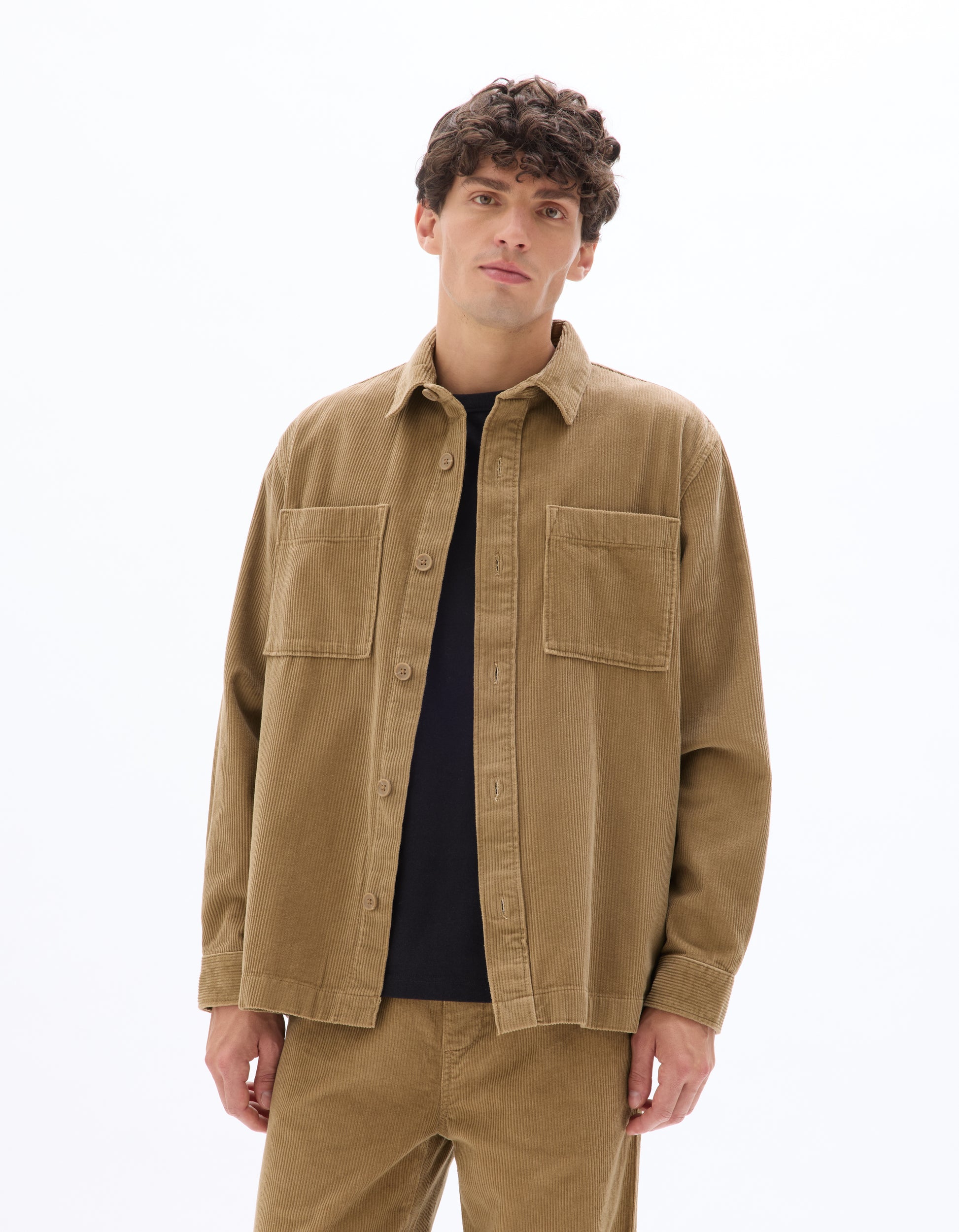 Camel Long Sleeves Shirt - Celio Lebanon