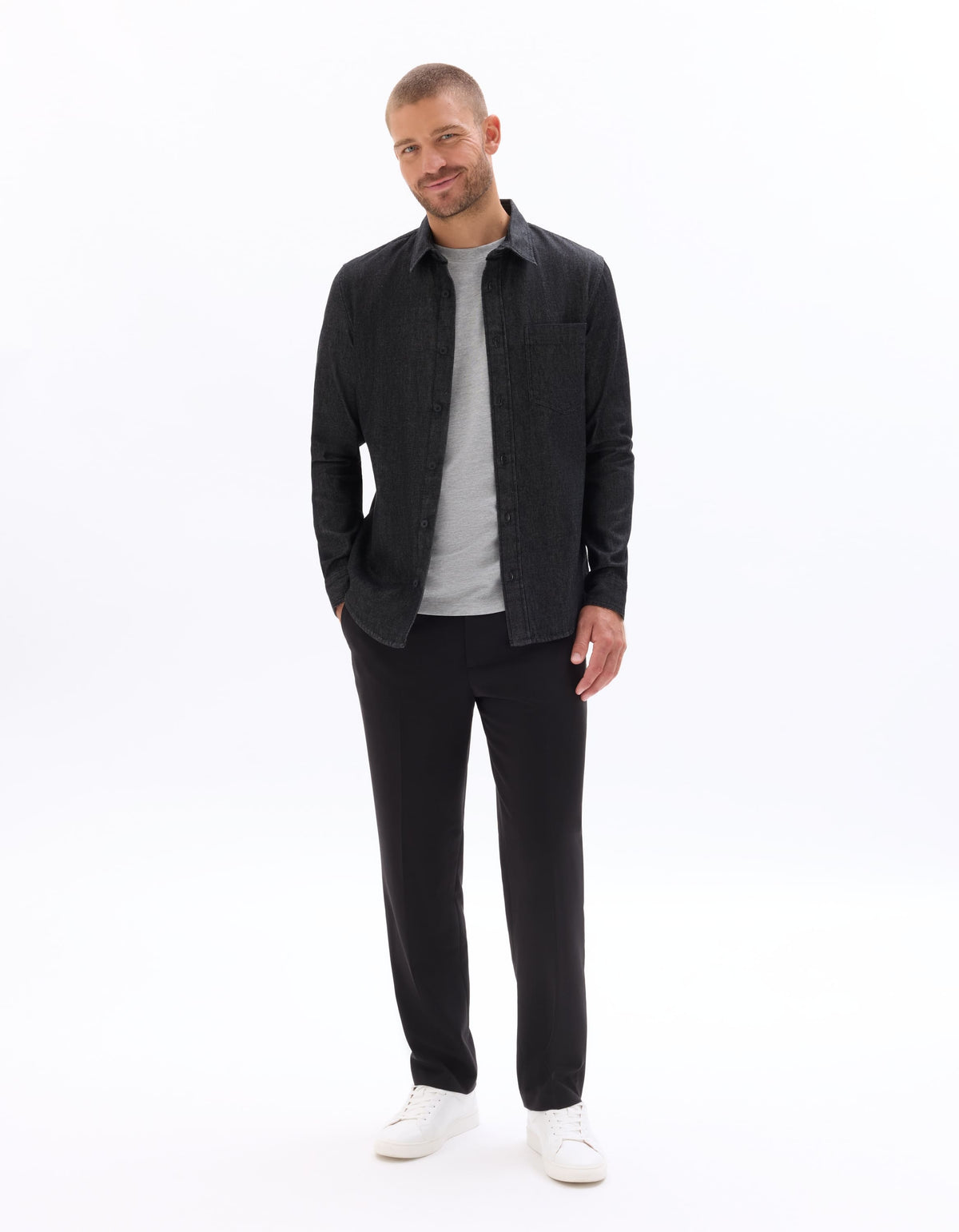 Celio 24H loose stretch trousers - Black