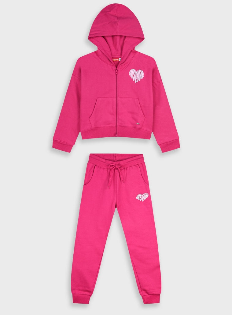 Pink Tracksuit(Cardigan,Trousers) for Girls