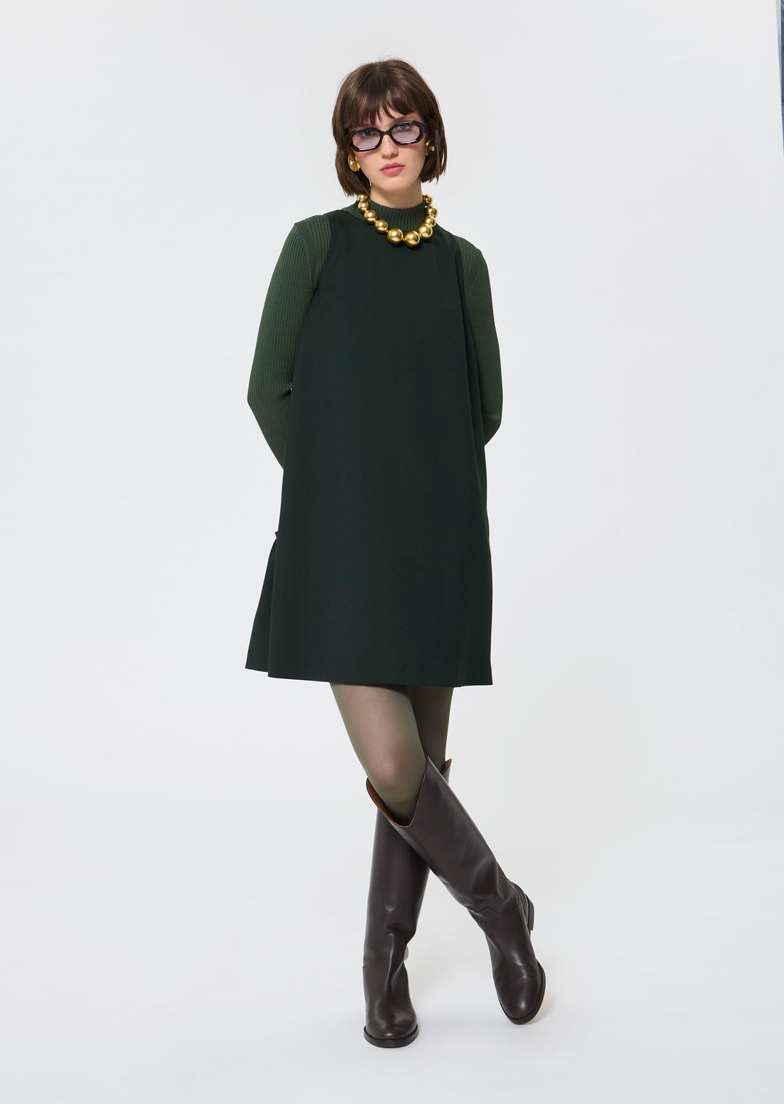 Rosabel  English green dress for women