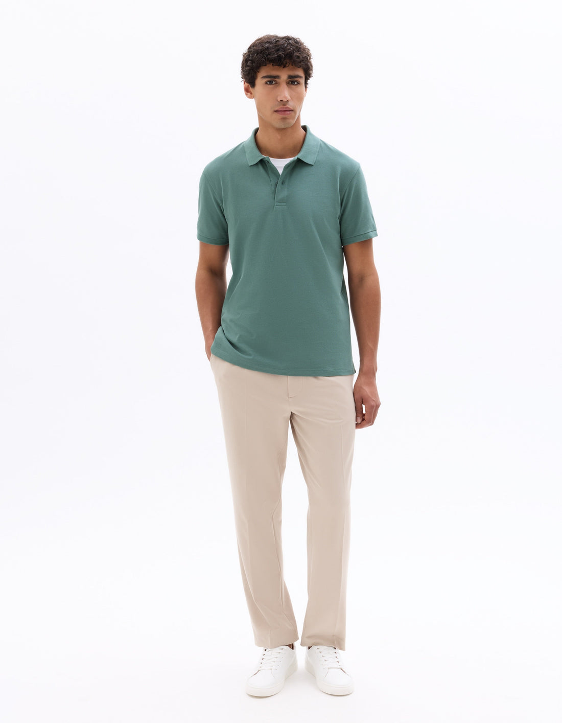 Regular Fit 100% Cotton pique Polo Celio