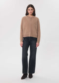 Ginette cardigan in camel wool by Tara Jarmon