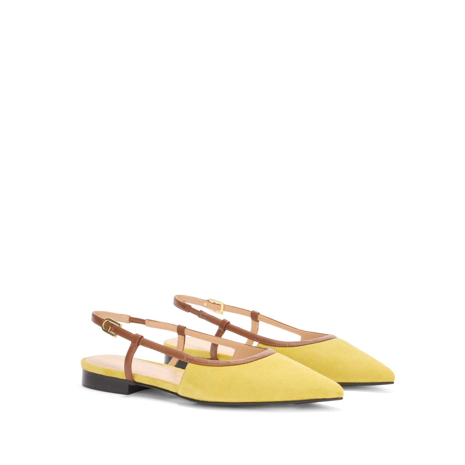 Furla Punta Ballerina Slingback T.10 in Brown - Shoes 