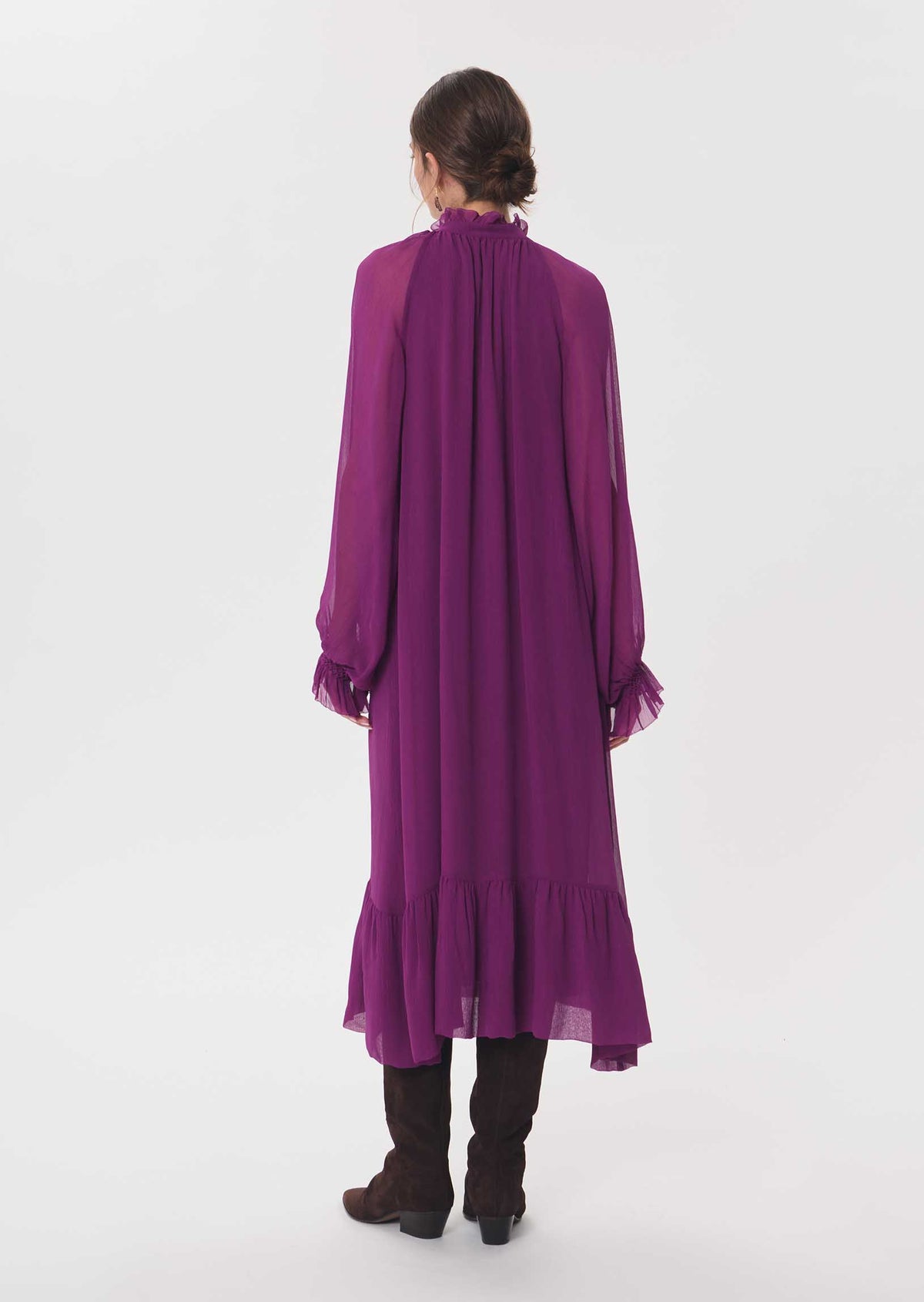 Romana dress in purple by Tara Jarmon