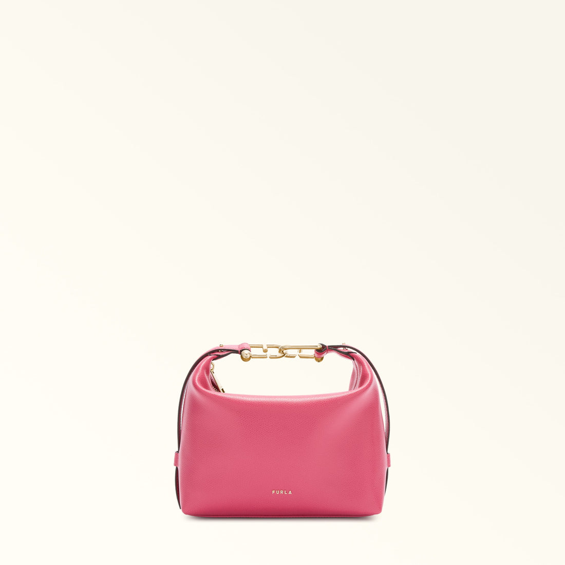 Furla Tonie Mini Hobo Bag In Leather