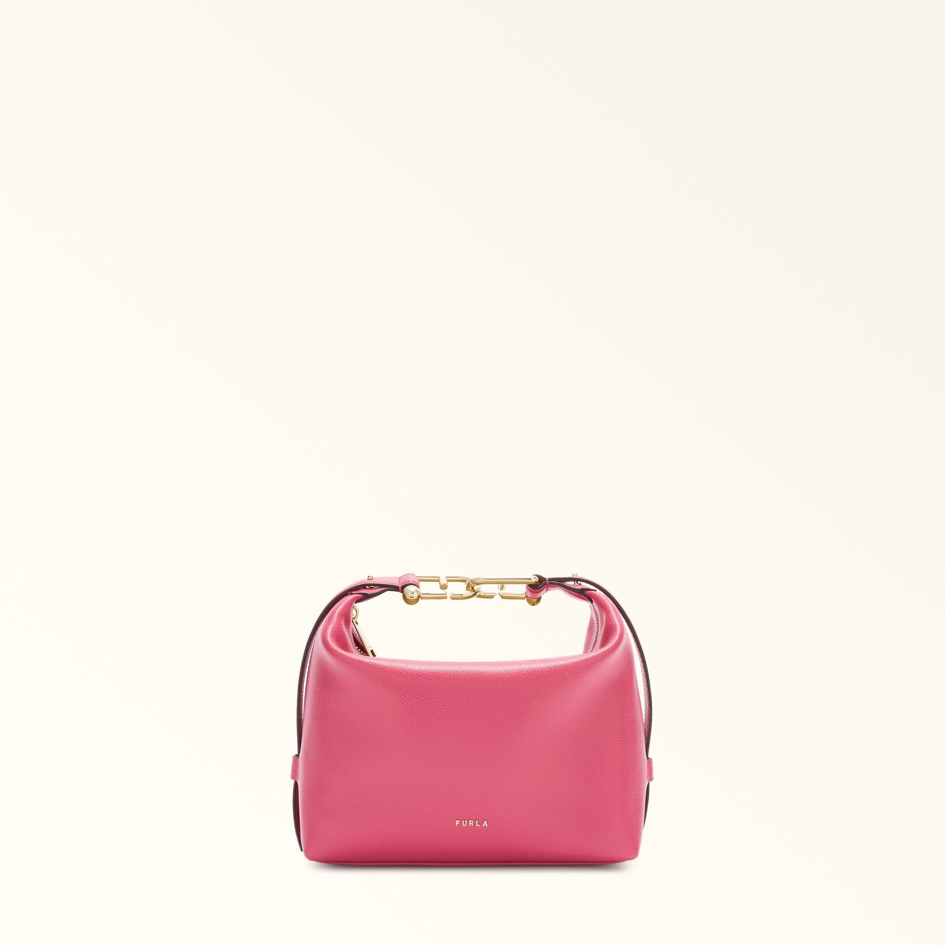Furla Tonie Mini Hobo Bag In Leather