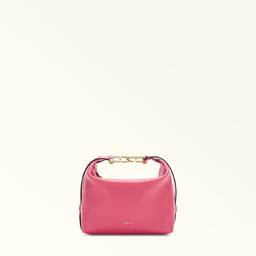 Furla Tonie Mini Hobo Bag In Leather