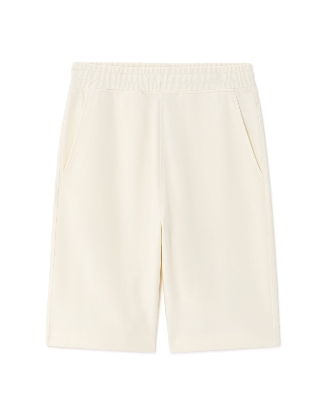 Celio Loose Interlock Shorts - White