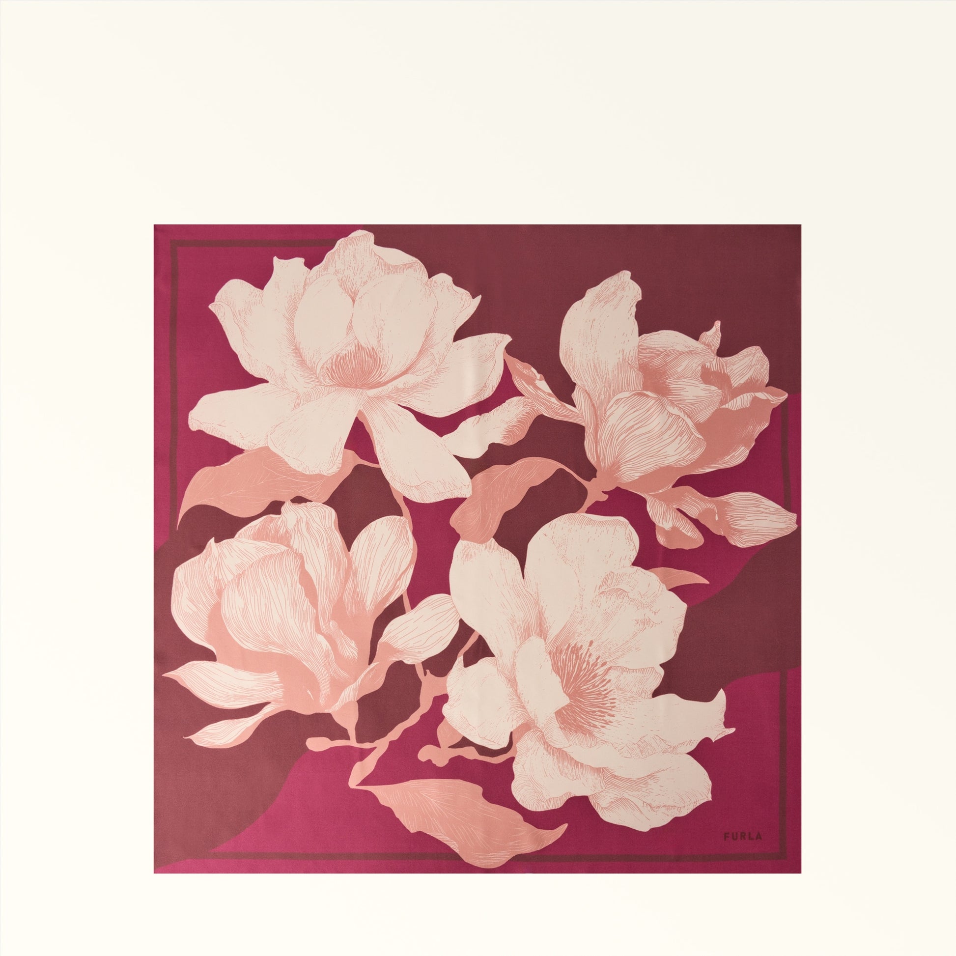 Furla Tortona Carre' 90X90 in Pink - Scarves 