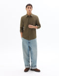 Khaki Long sleeves Shirt for men