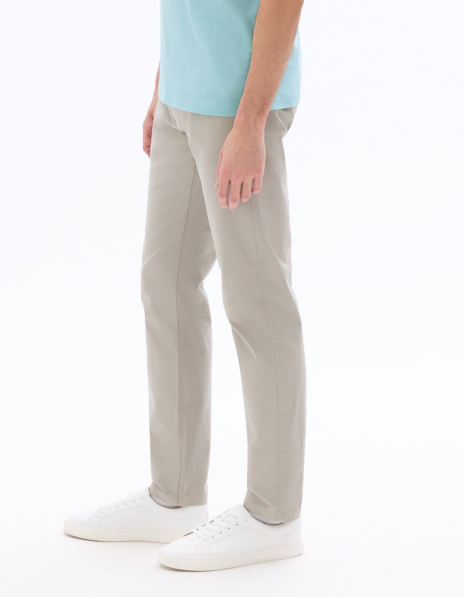 Slim Fit Stretch Cotton Chino Pants - Regular Length Celio