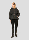 Dina matte black down jacket by Tara Jarmon Lebanon