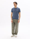 Blue Short Sleeves Polo for Men