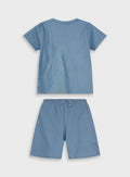Blue Set(Blouse,Shorts) for Boys