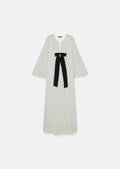 Roann ecru with black hearts print dress by Tara Jarmon Lebanon