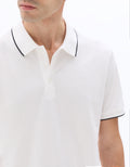 Celio Regular Fit 100% Cotton Piqué Polo - White