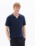 Celio Cotton Short-Sleeved Polo - Navy