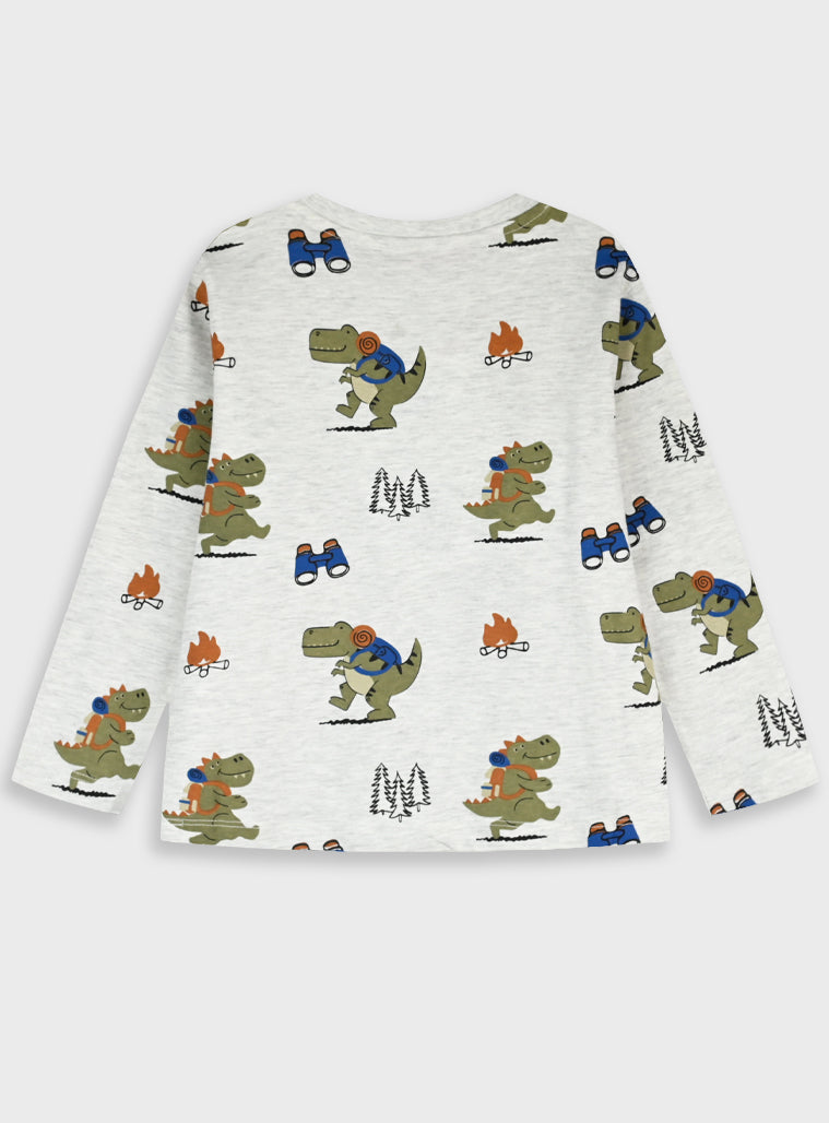 Cotton Boy Blouse - All Over Print
