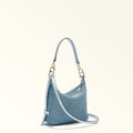 Furla Tonie Mini Hobo in Blue - Bags 