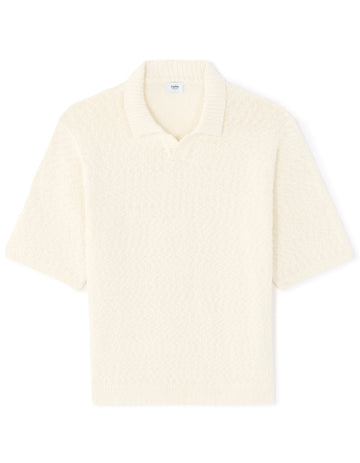 Celio Cotton Short-Sleeved Polo - White