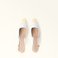 Furla Metal Slingback T.40 in White - Shoes 