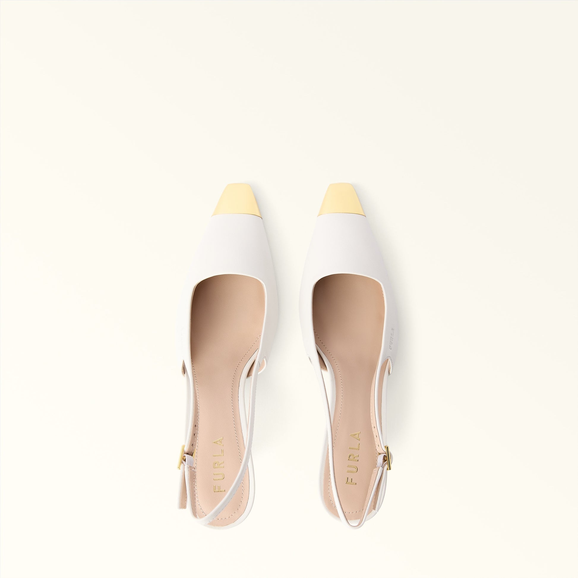 Furla Metal Slingback T.40 in White - Shoes 