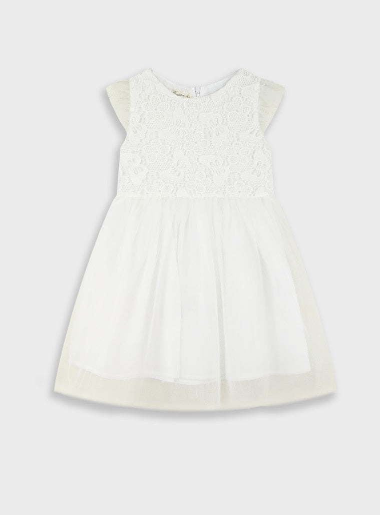 White Bebe Dress for Girls