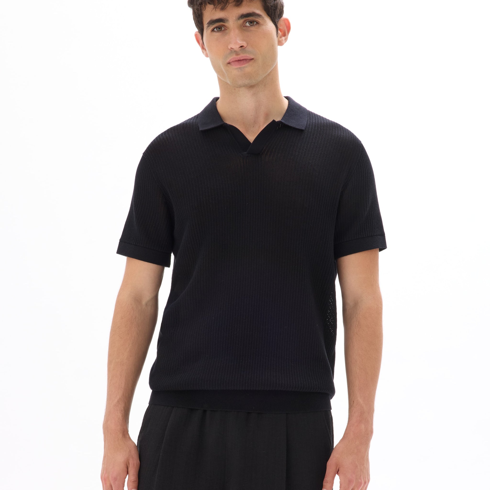 MENUR BLACK SS POLO - Celio lebanon