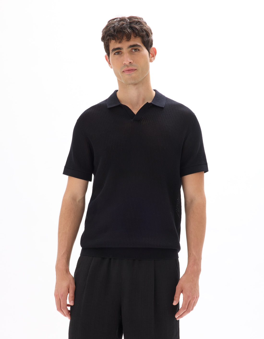 MENUR BLACK SS POLO - Celio lebanon