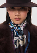 Erinna scarf in off white silk by Tara Jarmon
