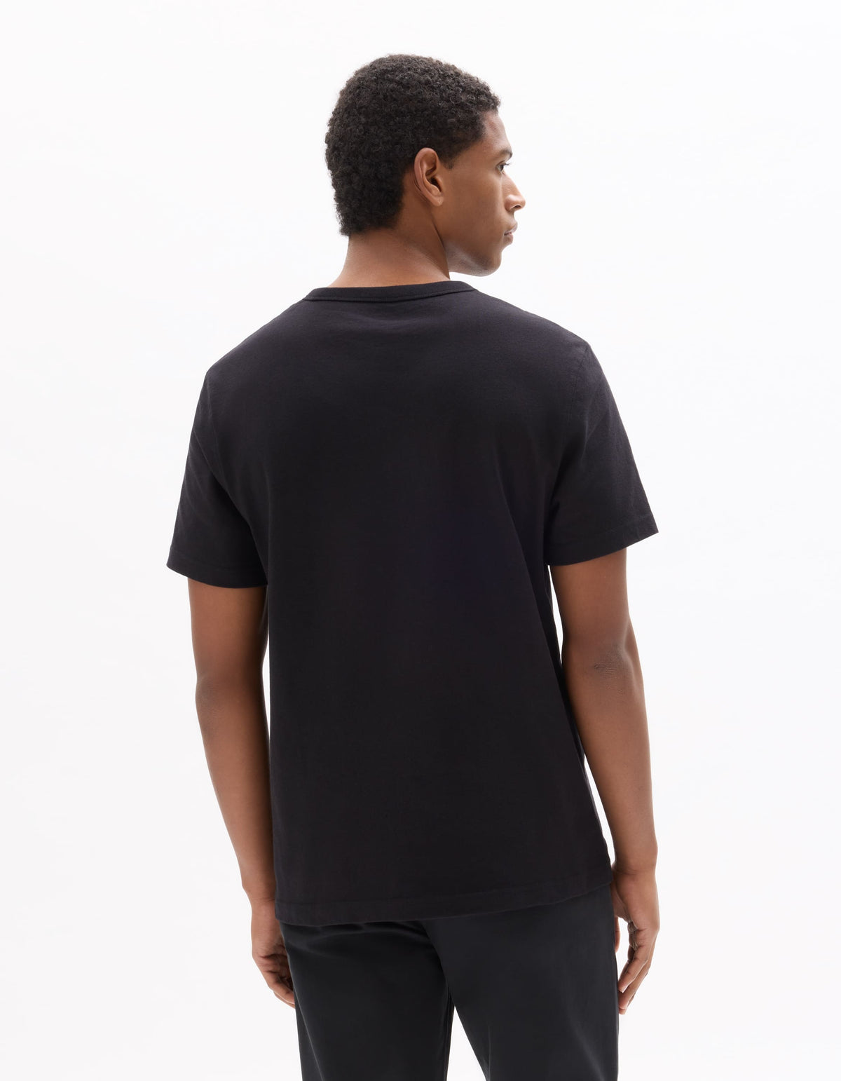 Celio Black Boxy Crew Neck 100% Heavyweight Cotton T-shirt - Black
