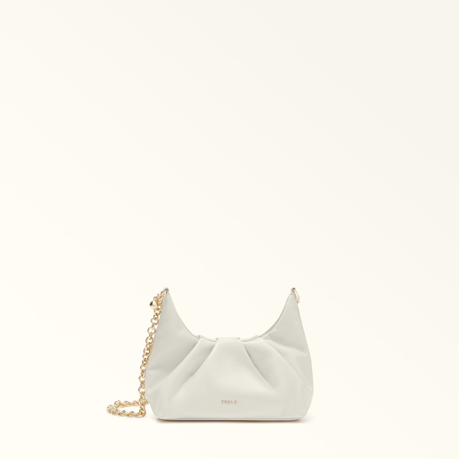 Furla Delia Mini Shoulder in White - Bags 