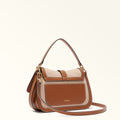 Furla Flow M Top Handle in Brown - Bags 