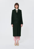 Matthew  English green woollen cloth coat for women