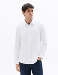 Celio Regular fit ribbed shirt - White