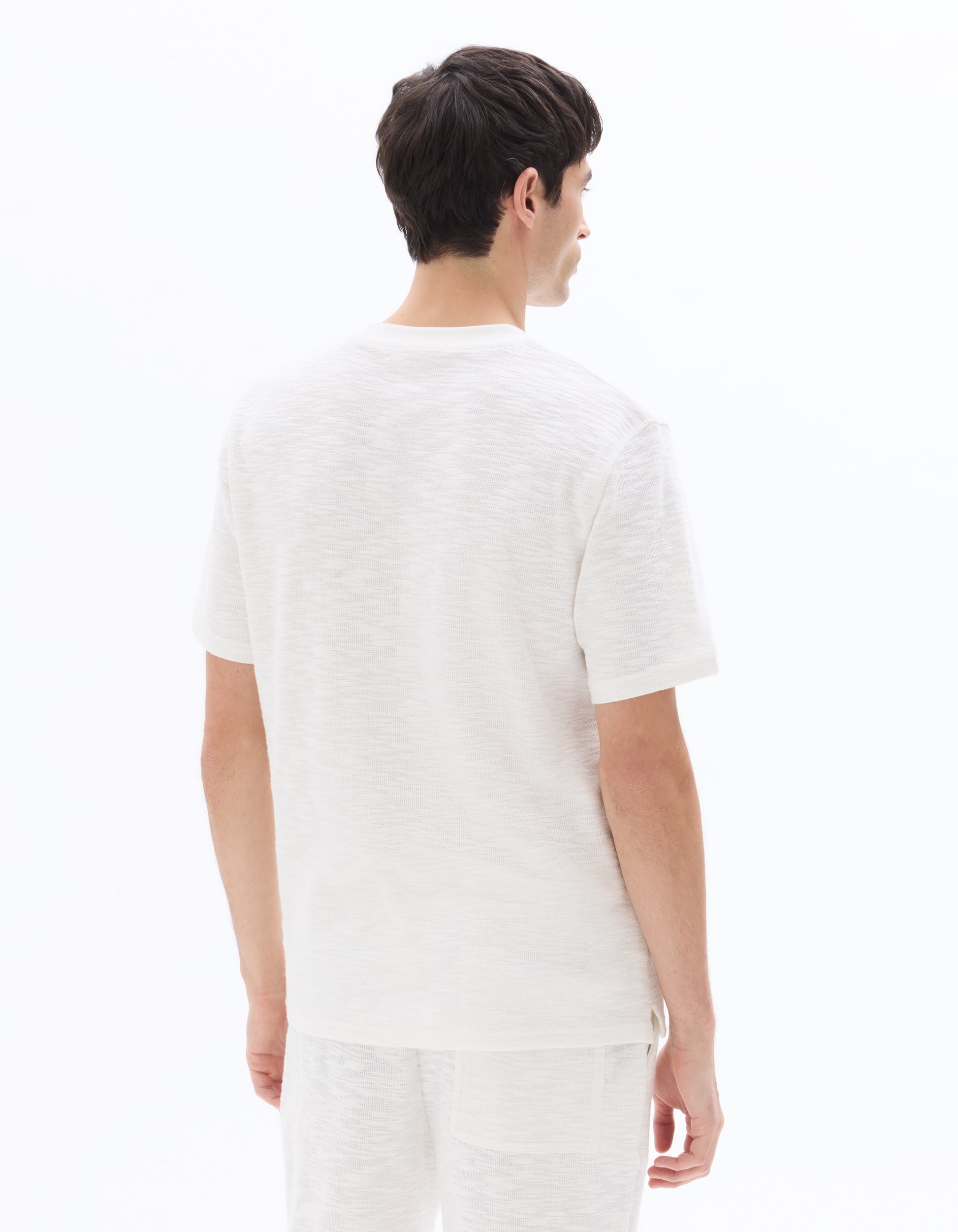 Celio Boxy Crew Neck French Terry T-shirt - White