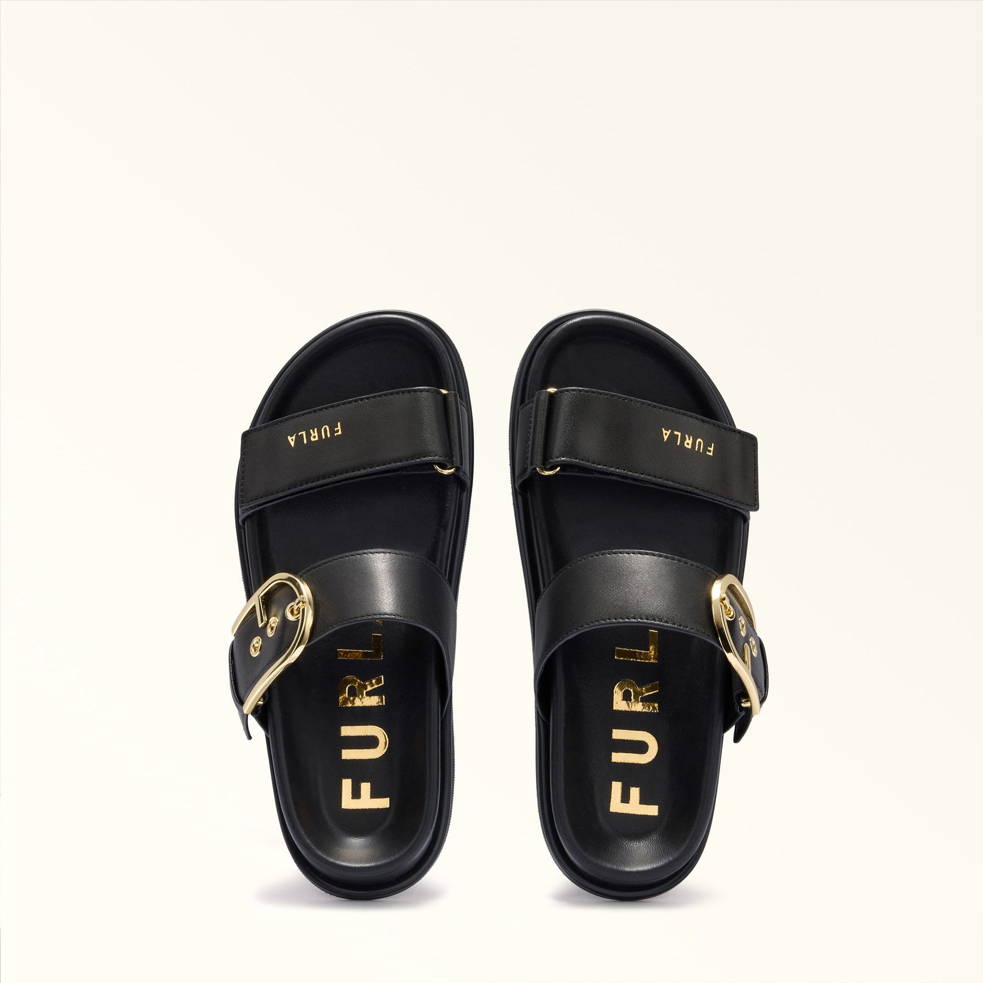 Furla Solea Sandal T.10 in Black - Shoes 
