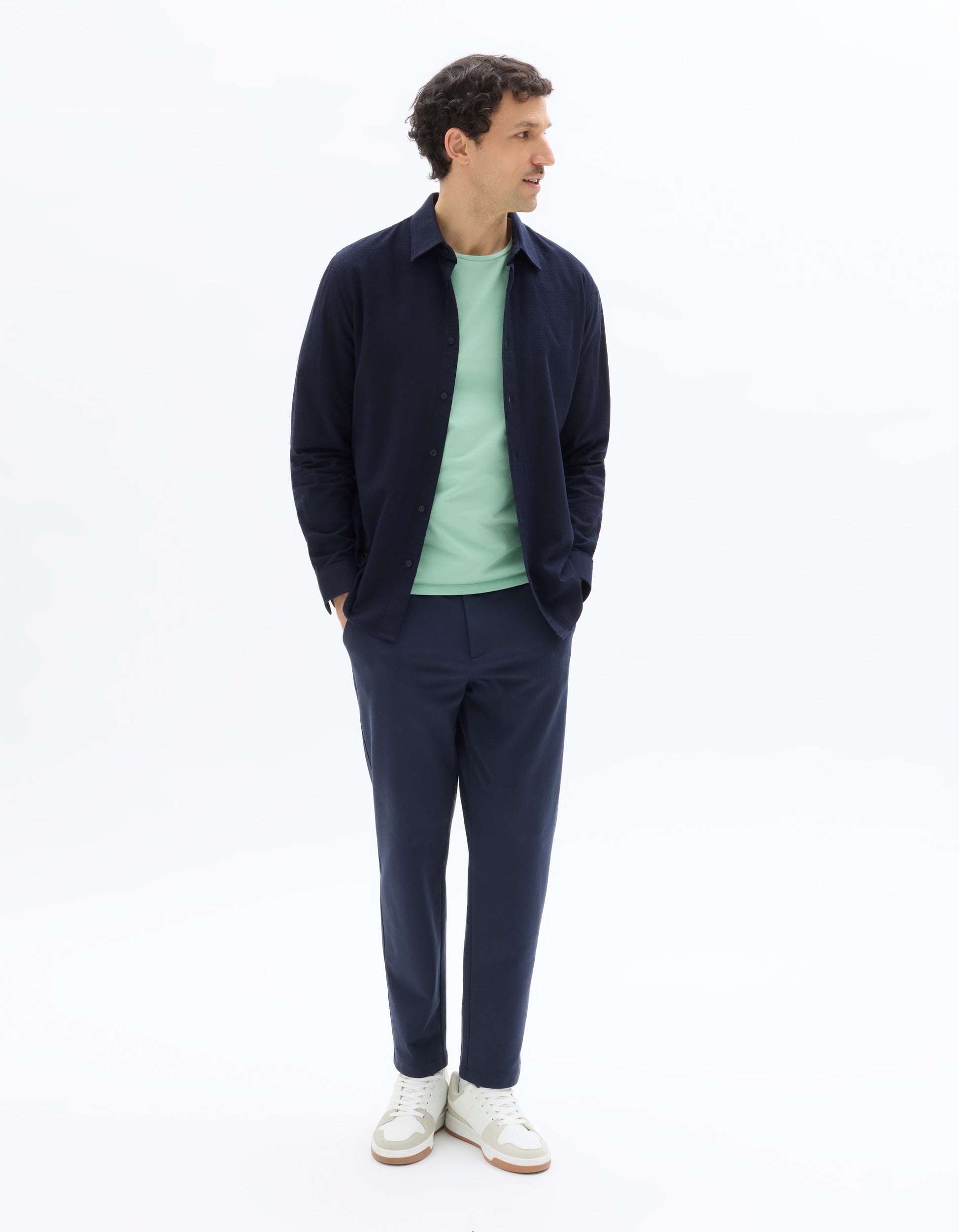 Blue Navy Long sleeves Shirt for men