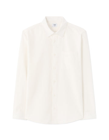 Celio Regular Fit 100% Cotton Denim Shirt - White