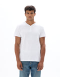Optical White Short Sleeves Tshirt - Celio Lebanon