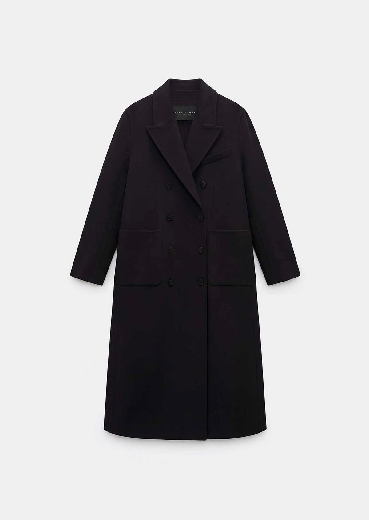 Montaine coat in black wool by Tara Jarmon