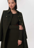 Maelline coat in khaki by Tara Jarmon