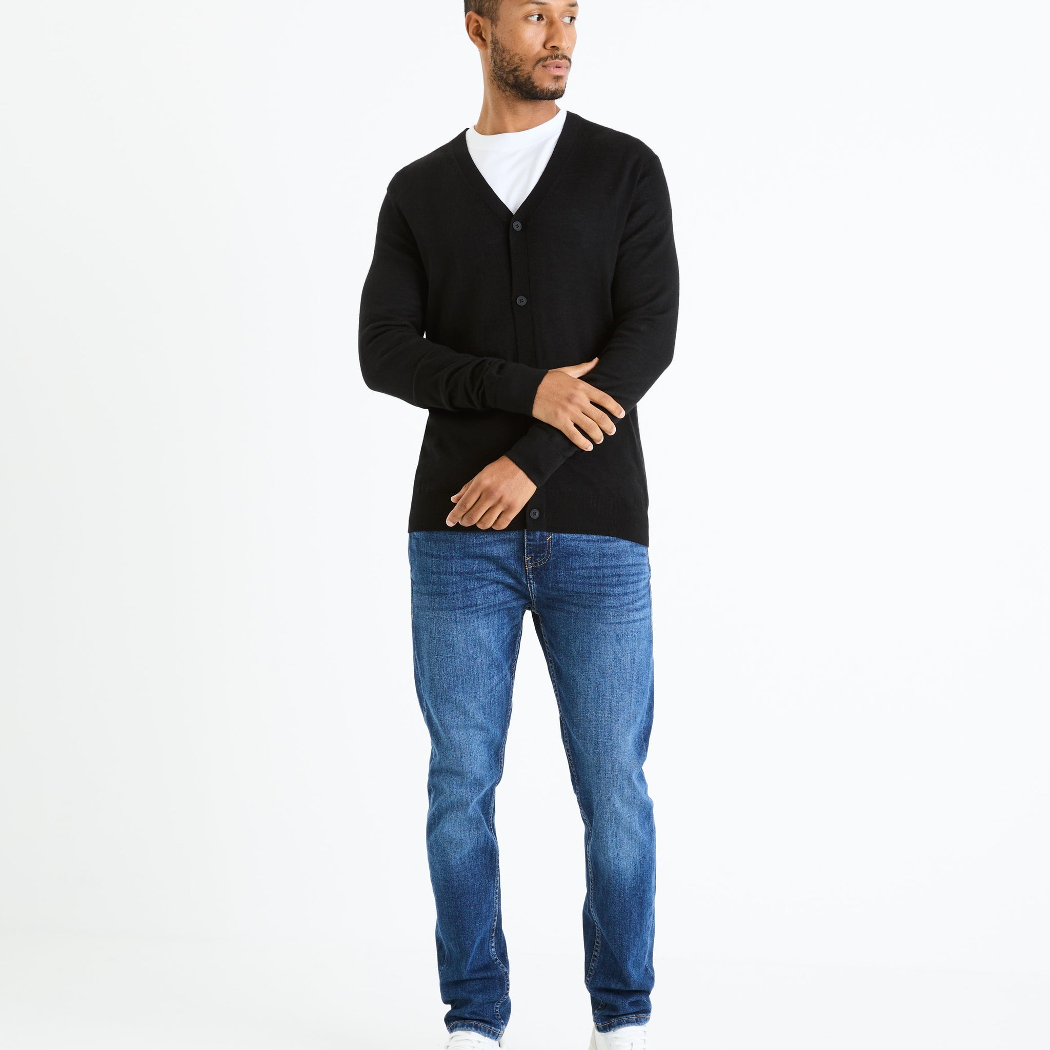 FEMERI BLACK CARDIGAN - Celio lebanon