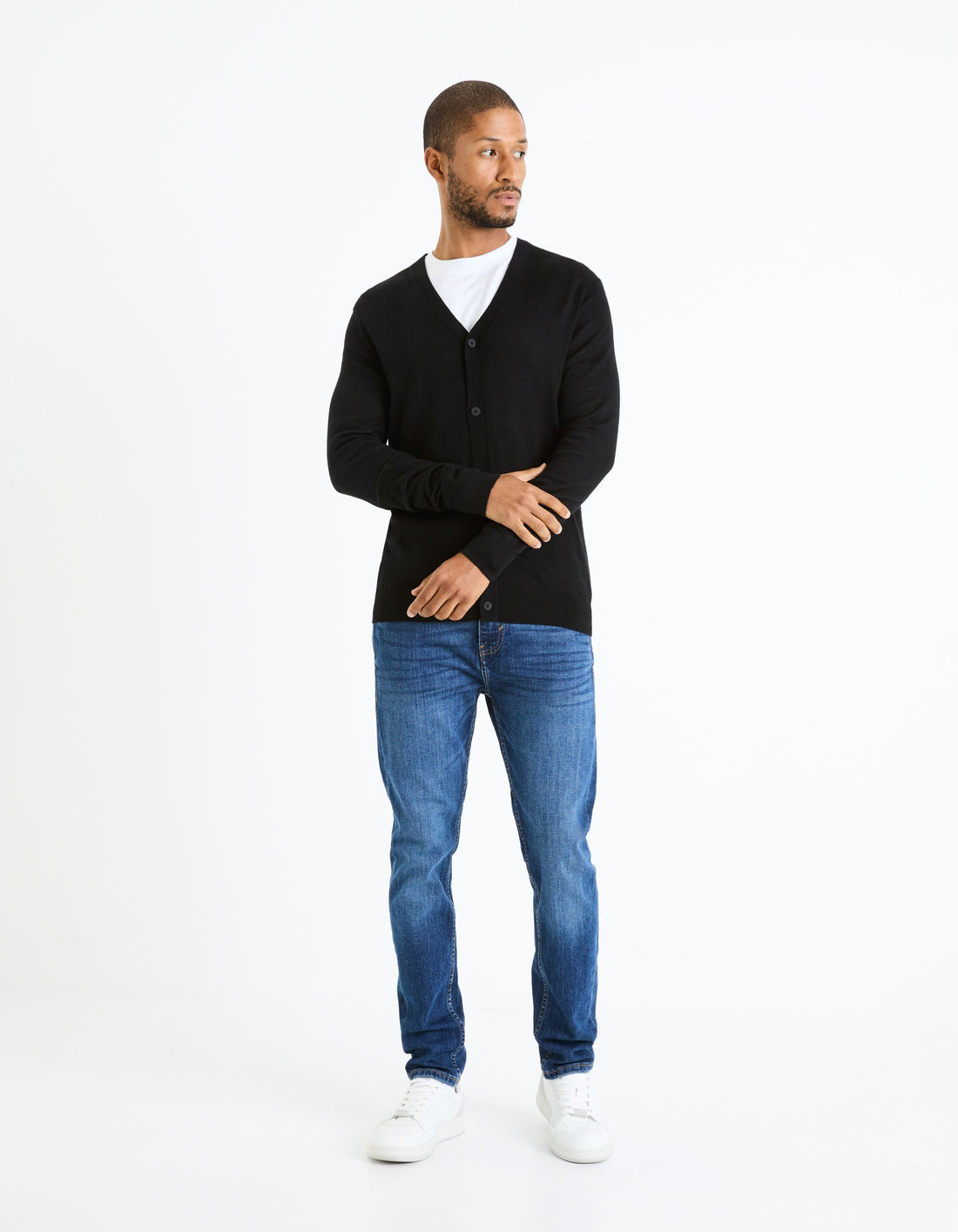 FEMERI BLACK CARDIGAN - Celio lebanon