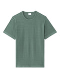 Celio 100% Cotton Regular Fit Textured Knit T-Shirt - Green