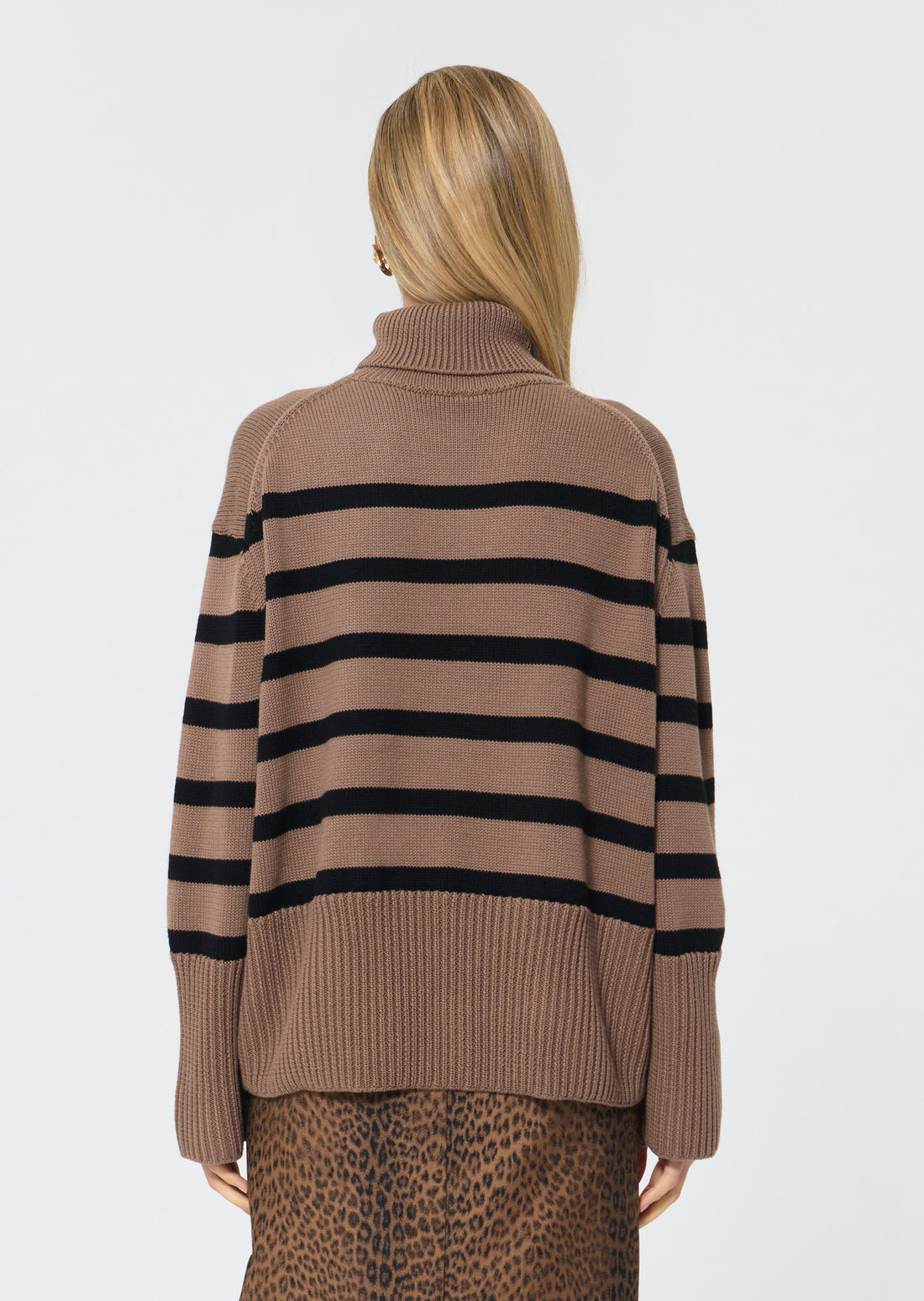 Pacome  black taupe oppo sweater for women