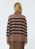 Pacome  black taupe oppo sweater for women