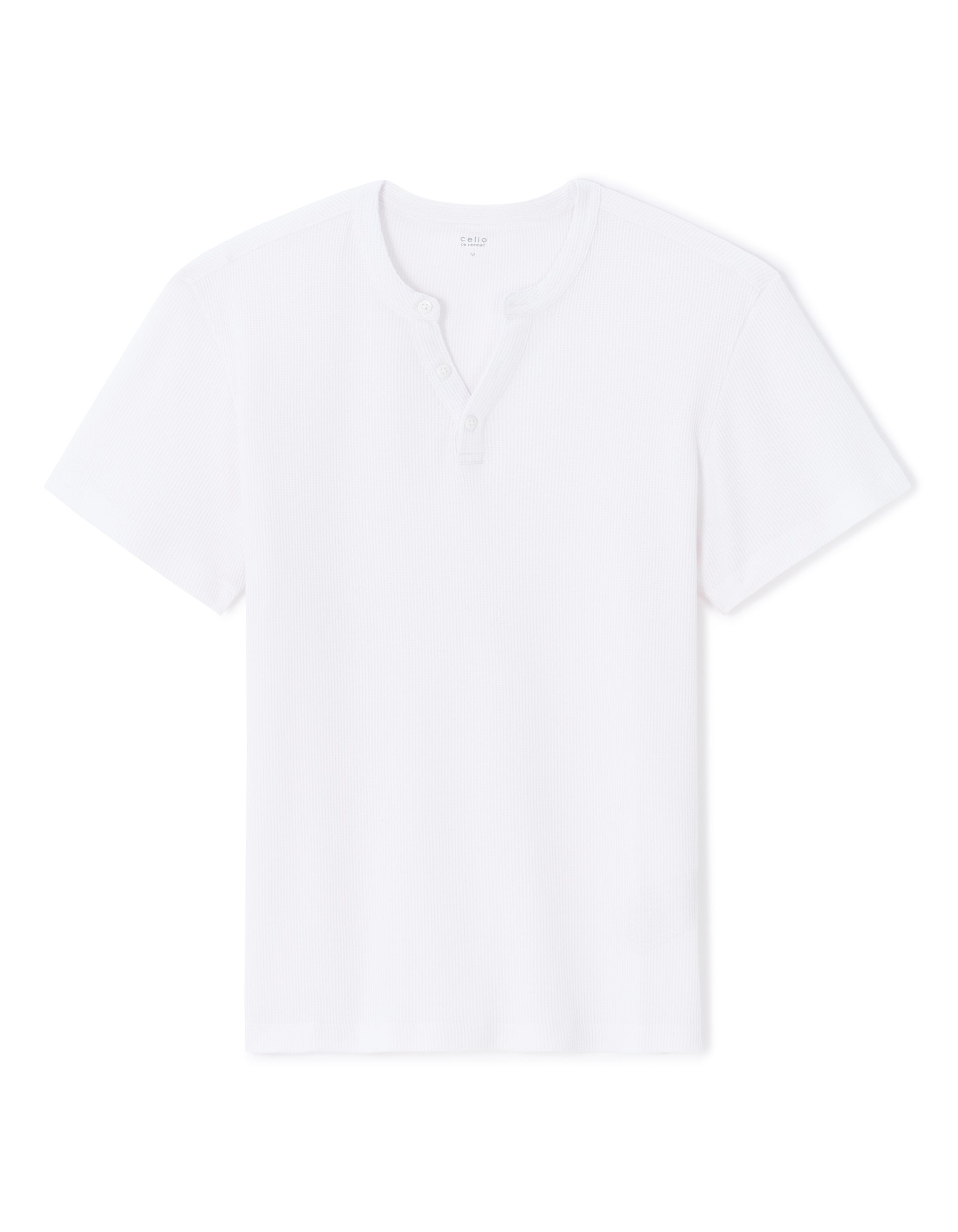 Optical White Short Sleeves Tshirt - Celio Lebanon