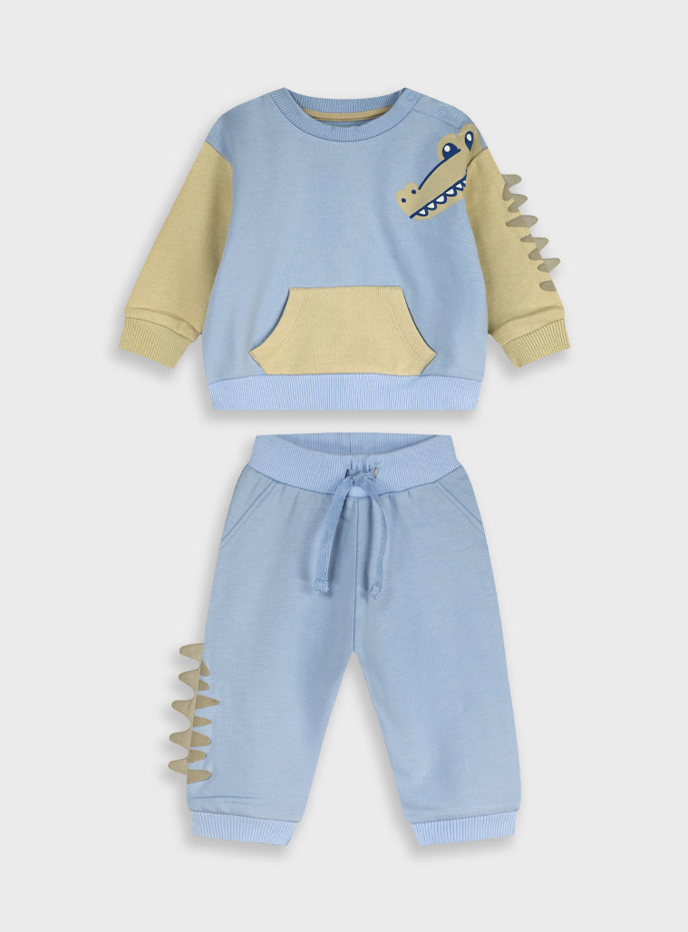 Cotton Boy Set - Light Blue