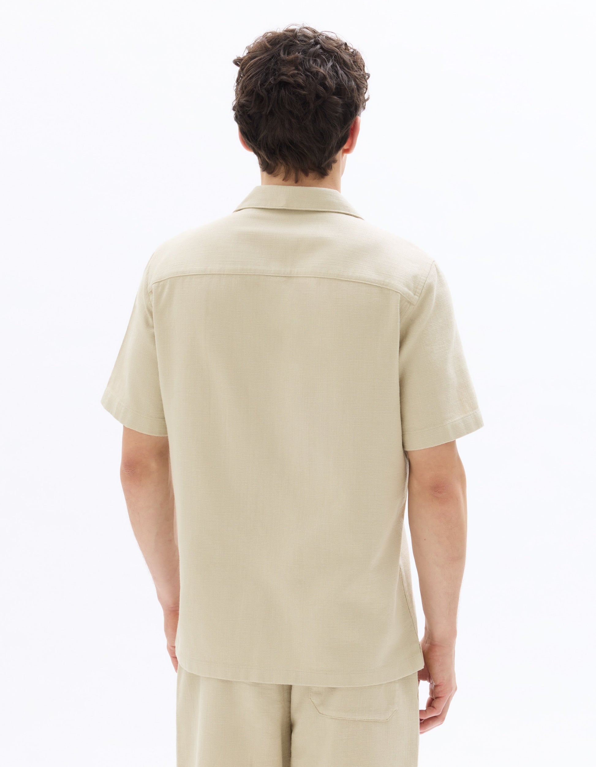 Textured Regular Fit 100% Cotton Short-Sleeve Shirt Celio